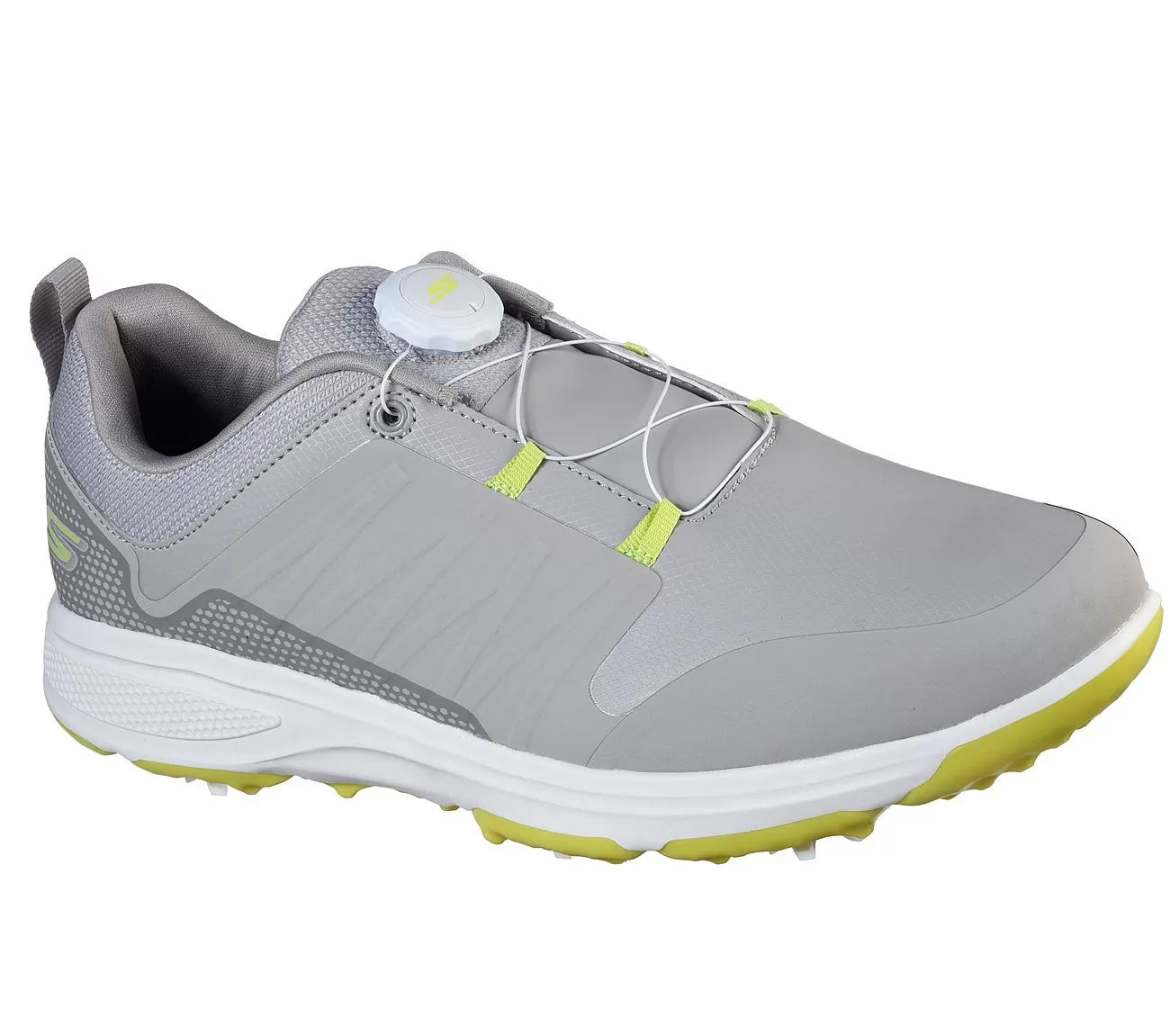Skechers Men's Go Gole Torque Twist Grey/Lime Golf Shoe 3 Skechers Men's Go Gole Torque Twist Grey/Lime Golf Shoe