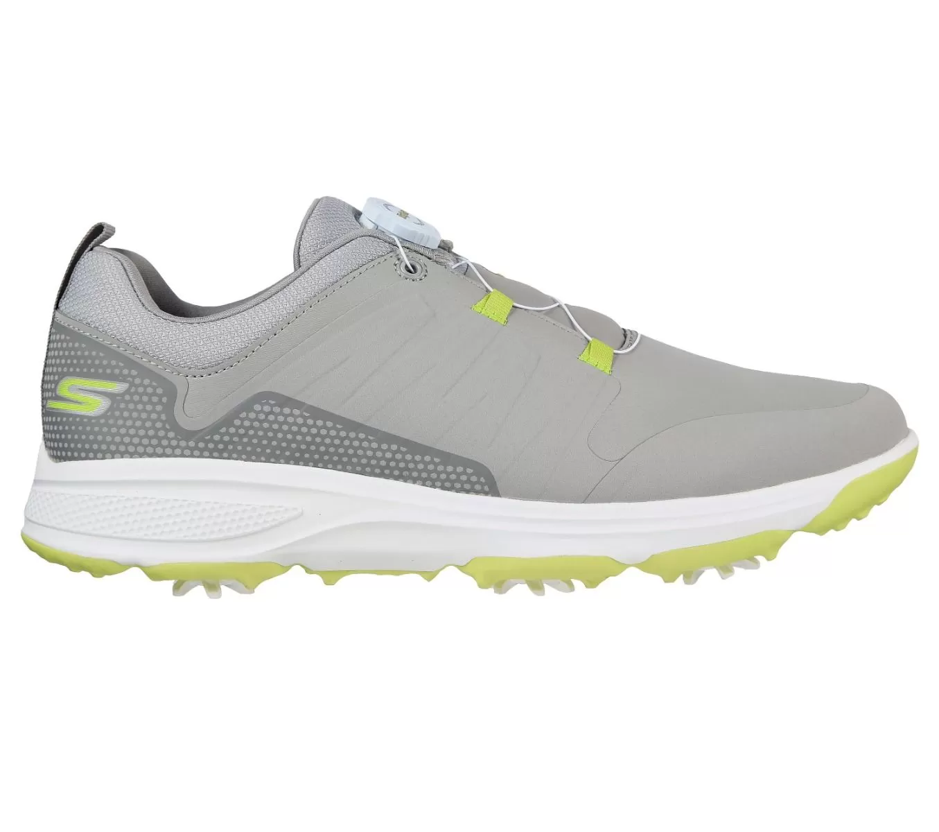 Skechers Men's Go Golf Torque Twist Golf Shoe - Grey/Yellow 4 Skechers Men's Go Golf Torque Twist Golf Shoe - Grey/Yellow - Image 2