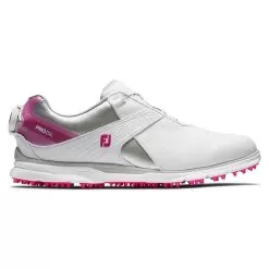 FootJoy Women's Pro|SL BOA White/Pink Golf Shoe - Style 98119