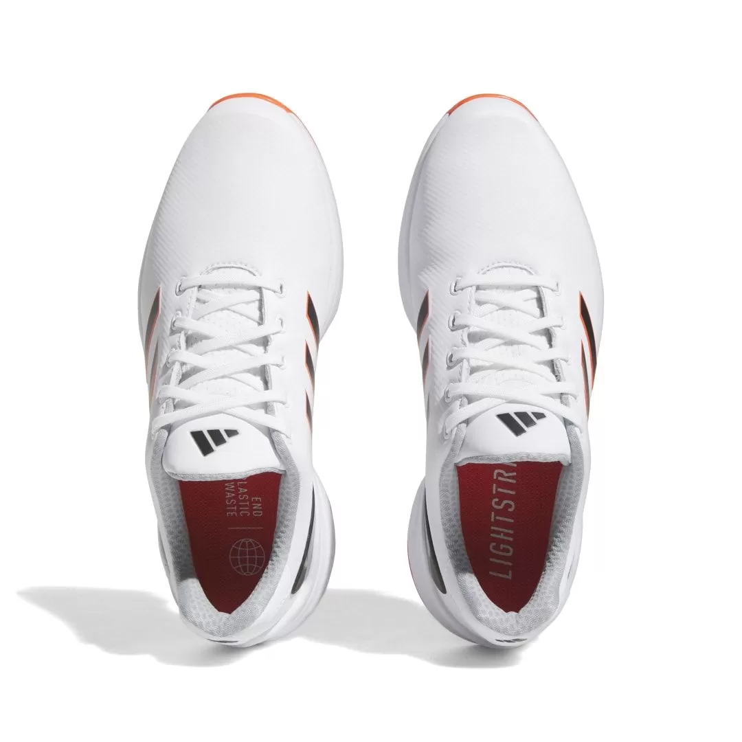Adidas Men's 2023 ZG23 Golf Shoe - White/Semi Solar Red 4 Adidas Men's 2023 ZG23 Golf Shoe - White/Semi Solar Red - Image 2