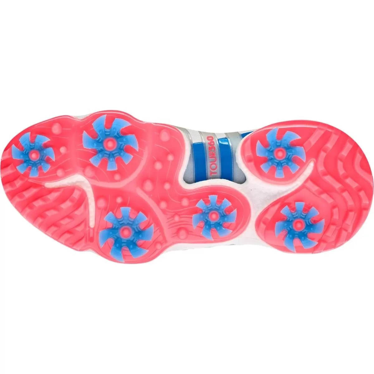 Adidas Women's 2022 Tour360 Infinity Golf Shoe - White/Turbo 5 Adidas Women's 2022 Tour360 Infinity Golf Shoe - White/Turbo - Image 3