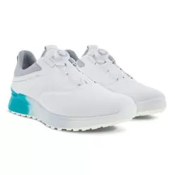 ECCO Men's S-Three BOA Golf Shoe - White/Caribbean -Golf Shop ecc 102954 60628 s three boa 5