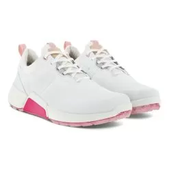 ECCO Women's Biom H4 Golf Shoe - White/Silver/Pink -Golf Shop ecc 108203 biom h4 6