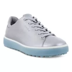ECCO Women's Tray Golf Shoe - ALU Silver -Golf Shop ecco womens tray golf shoe alu silver 141352 c 2