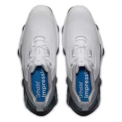 FootJoy Men's Tour Alpha White/Gray Golf Shoe - Previous Season Style 55506 -Golf Shop foo 55506 tour alpha 5