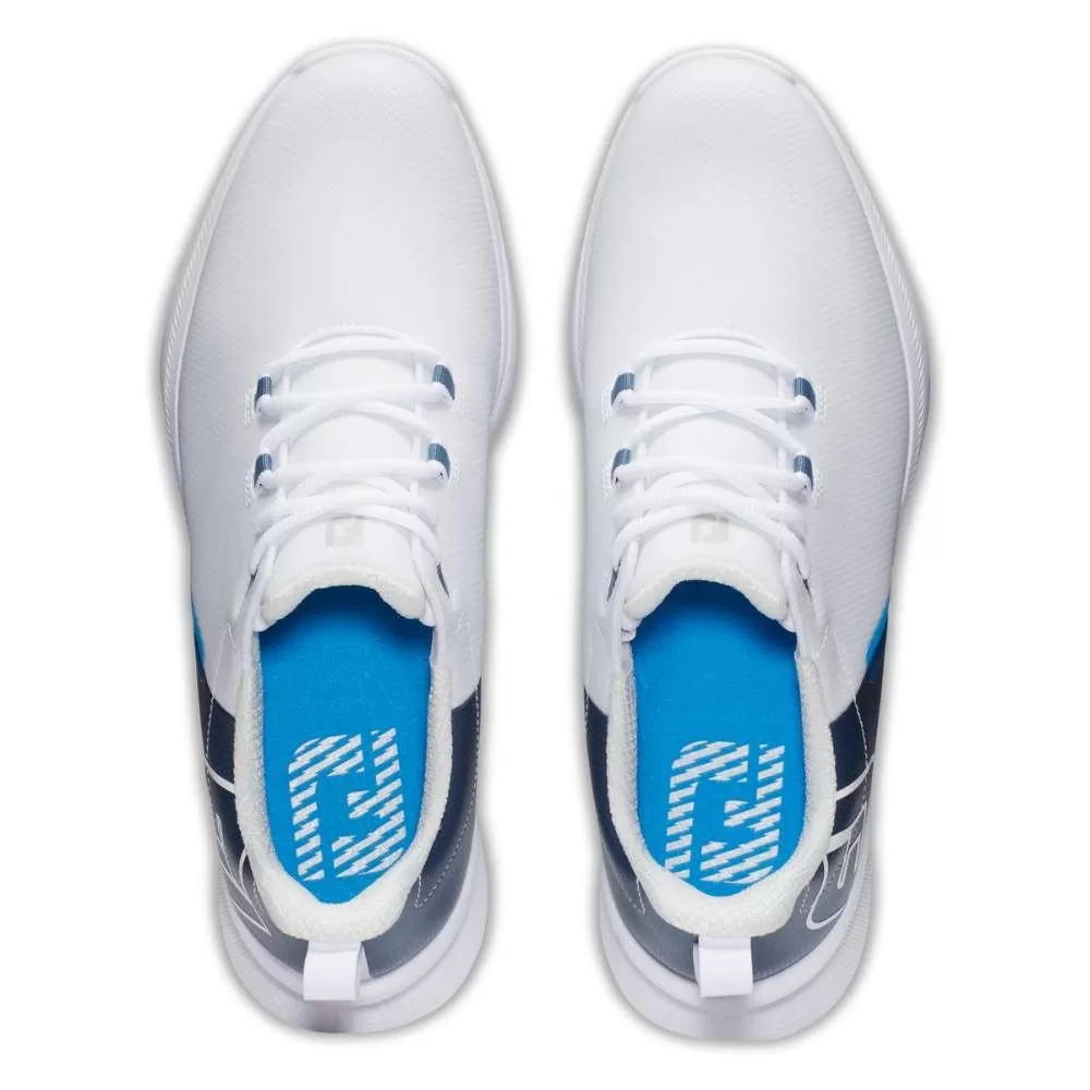 FootJoy Men's Fuel Sport White/Blue Golf Shoe - 55454 5 FootJoy Men's Fuel Sport White/Blue Golf Shoe - 55454 - Image 3