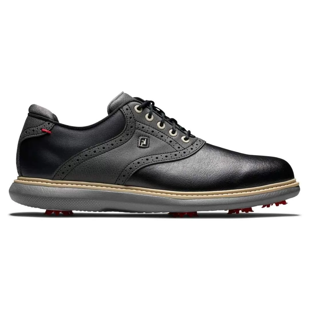 FootJoy Men's Traditions Golf Shoe - Black 3 FootJoy Men's Traditions Golf Shoe - Black