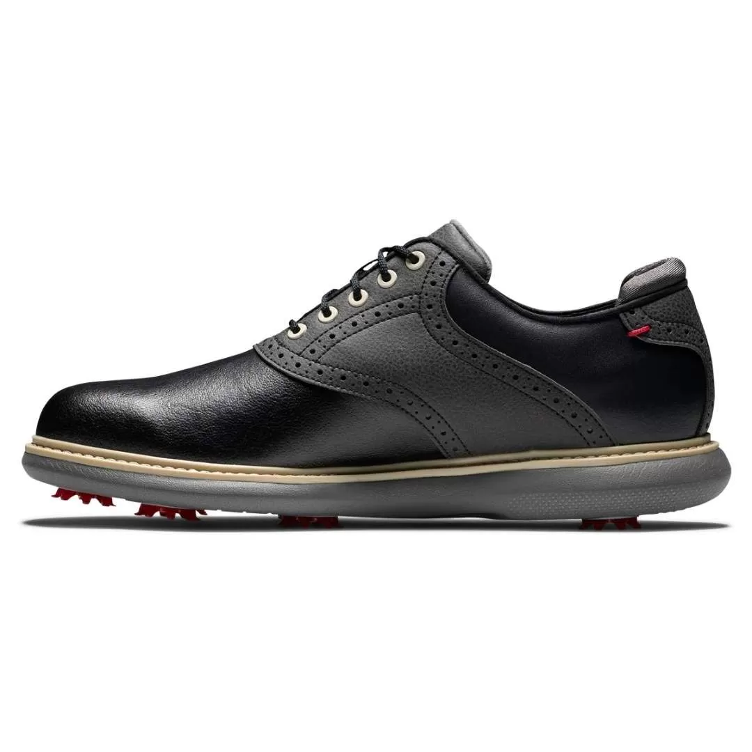 FootJoy Men's Traditions Golf Shoe - Black 4 FootJoy Men's Traditions Golf Shoe - Black - Image 2