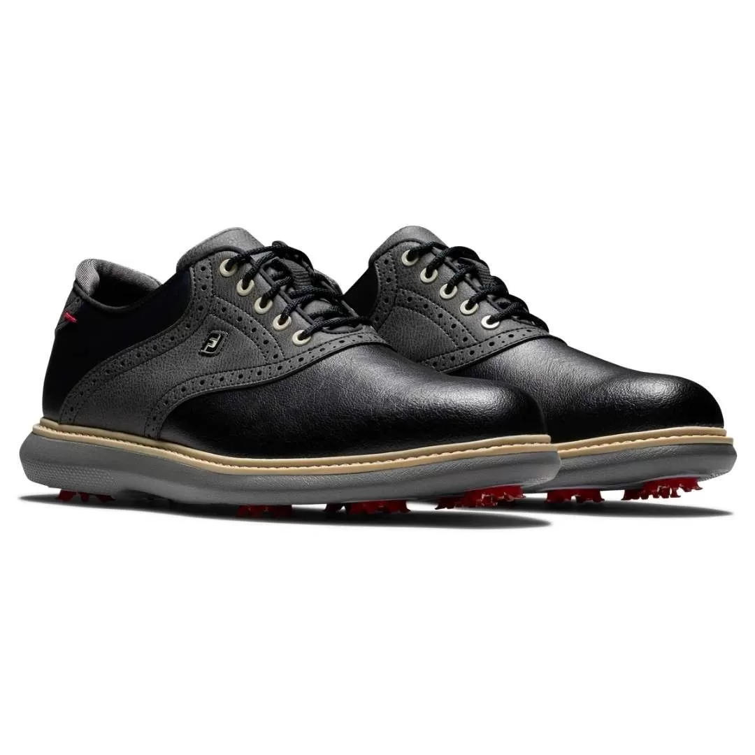 FootJoy Men's Traditions Golf Shoe - Black 6 FootJoy Men's Traditions Golf Shoe - Black - Image 4