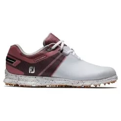 FootJoy Women's Pro|SL Sport White/Burgundy Golf Shoe - Previous Season Style 98168