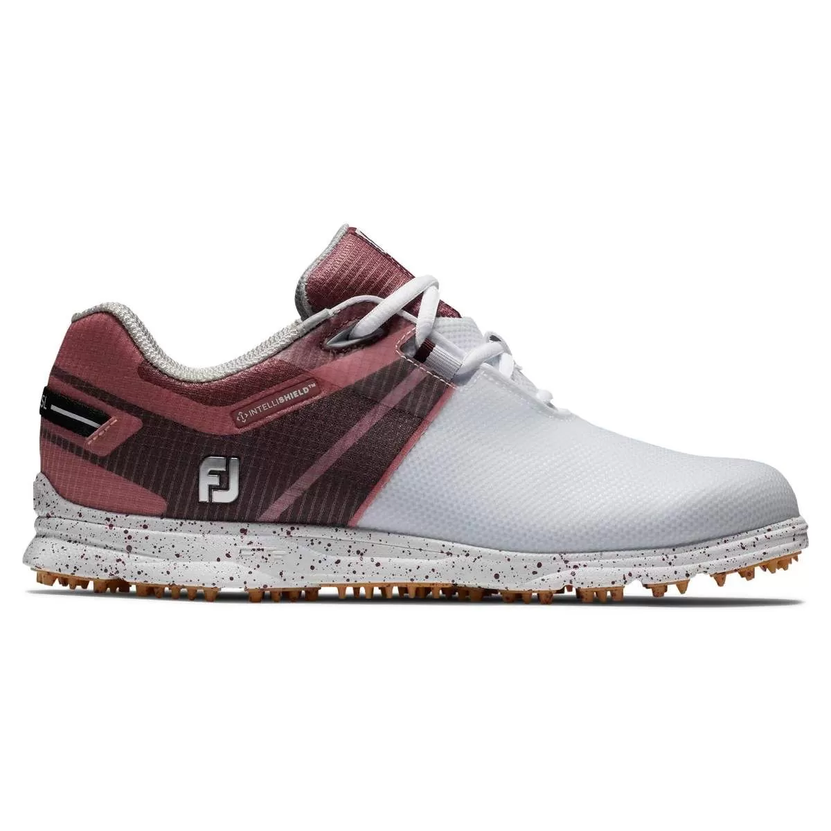 FootJoy Women's Pro|SL Sport White/Burgundy Golf Shoe - Previous Season Style 98168 3 FootJoy Women's Pro|SL Sport White/Burgundy Golf Shoe - Previous Season Style 98168