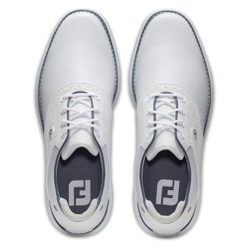 FootJoy Women's Traditions White Golf Shoe - 97898 5 FootJoy Women's Traditions White Golf Shoe - 97898 - Image 3