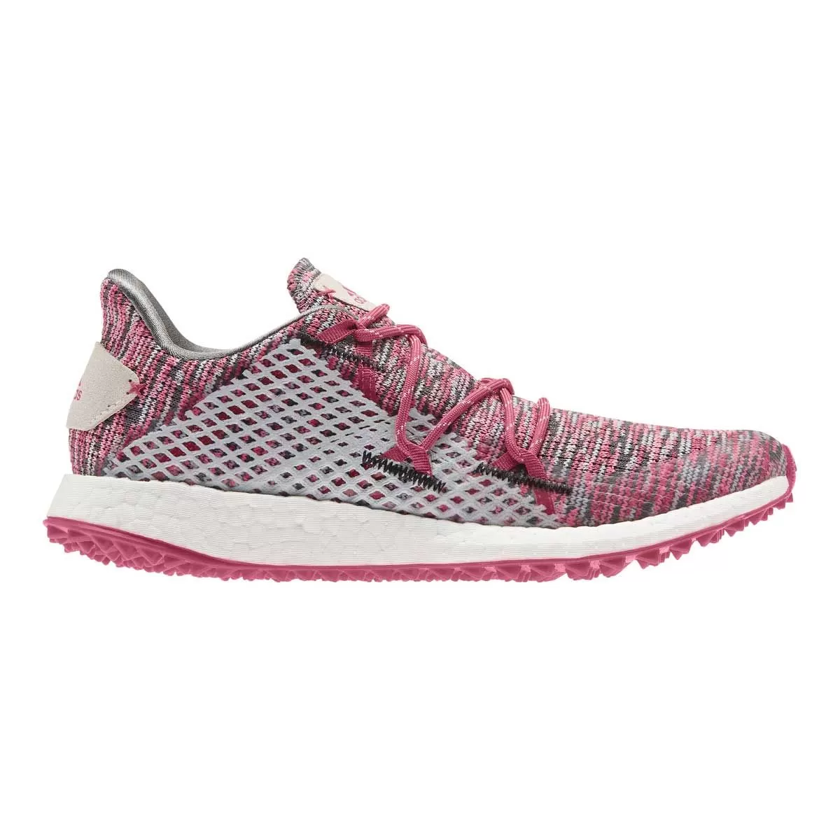 Adidas Women's Crossknit DPR Grey/Wild Pink Spikeless Golf Shoe 4 Adidas Women's Crossknit DPR Grey/Wild Pink Spikeless Golf Shoe - Image 2