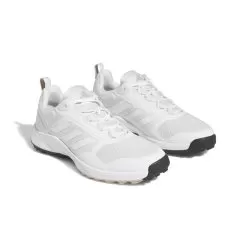 Adidas Women's 2023 Zoysia Spikeless Golf Shoe - White 14 Adidas Women's 2023 Zoysia Spikeless Golf Shoe - White -Golf Shop gv9396 6 footwear photography front lateral top view white