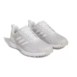 Adidas Women's 2023 S2G Spikeless Golf Shoe - White/Grey -Golf Shop gv9427 6 footwear photography front lateral top view white