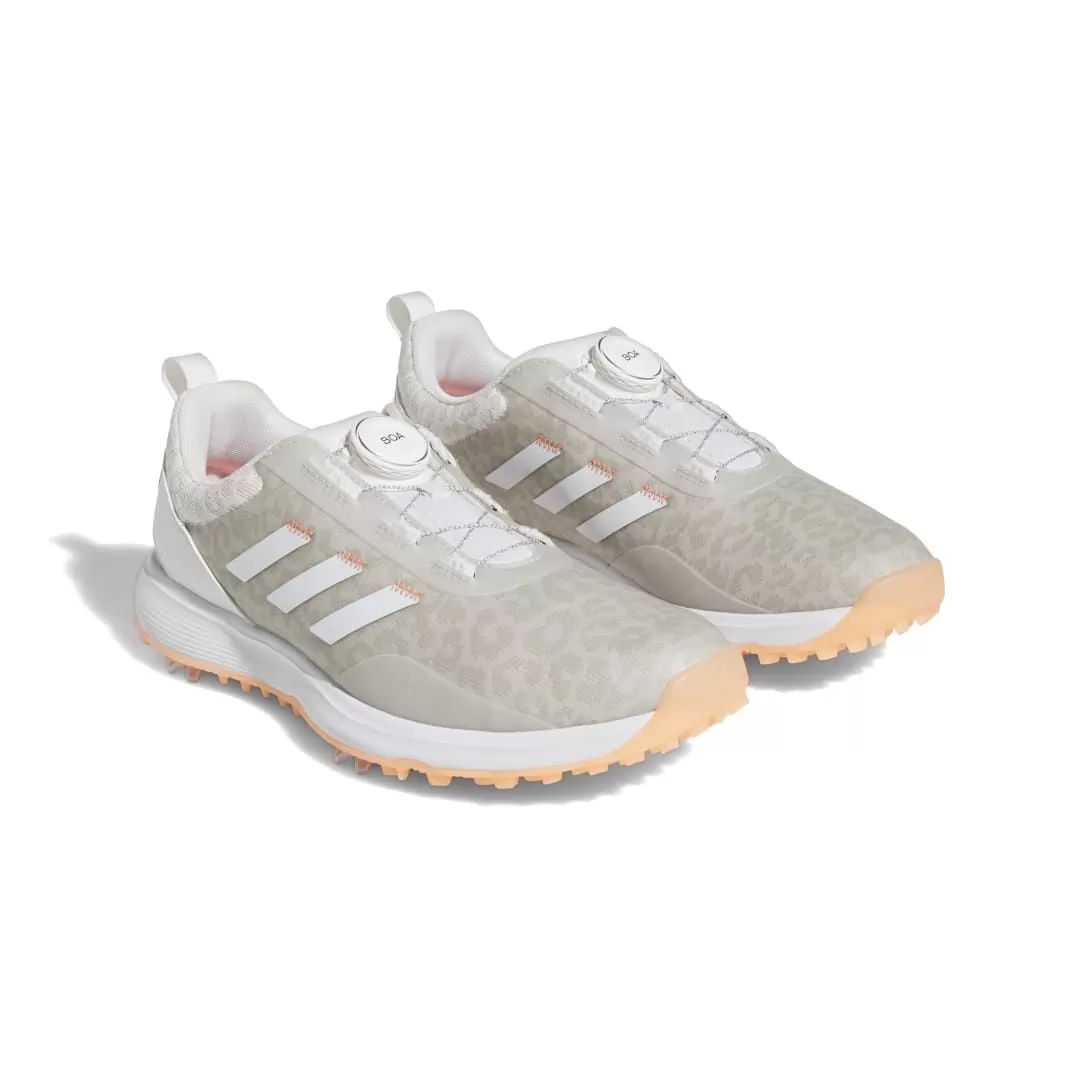 Adidas Women's 2023 S2G BOA Golf Shoe - White/Coral 7 Adidas Women's 2023 S2G BOA Golf Shoe - White/Coral - Image 5