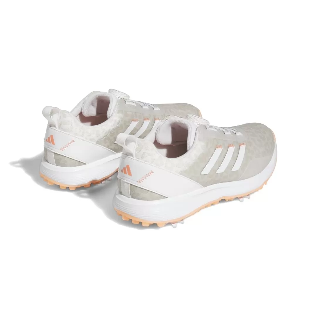 Adidas Women's 2023 S2G BOA Golf Shoe - White/Coral 8 Adidas Women's 2023 S2G BOA Golf Shoe - White/Coral - Image 6