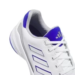 Adidas Men's 2023 ZG23 Golf Shoe - White/Lucid Blue -Golf Shop gw1179 10 footwear photography detail view 3 white