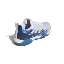 Adidas Men's 2022 CodeChaos Golf Shoe - Grey/Crew Navy -Golf Shop gw5341 7 footwear photography back lateral top view white