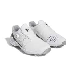 Adidas Men's 2023 ZG23 BOA Golf Shoe - White/Silver -Golf Shop gy9713 6 footwear photography front lateral top view white