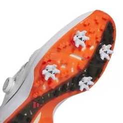 Adidas Men's 2023 ZG23 BOA Golf Shoe - White/Semi Solar Red -Golf Shop gy9716 9 footwear photography detail view 2 white
