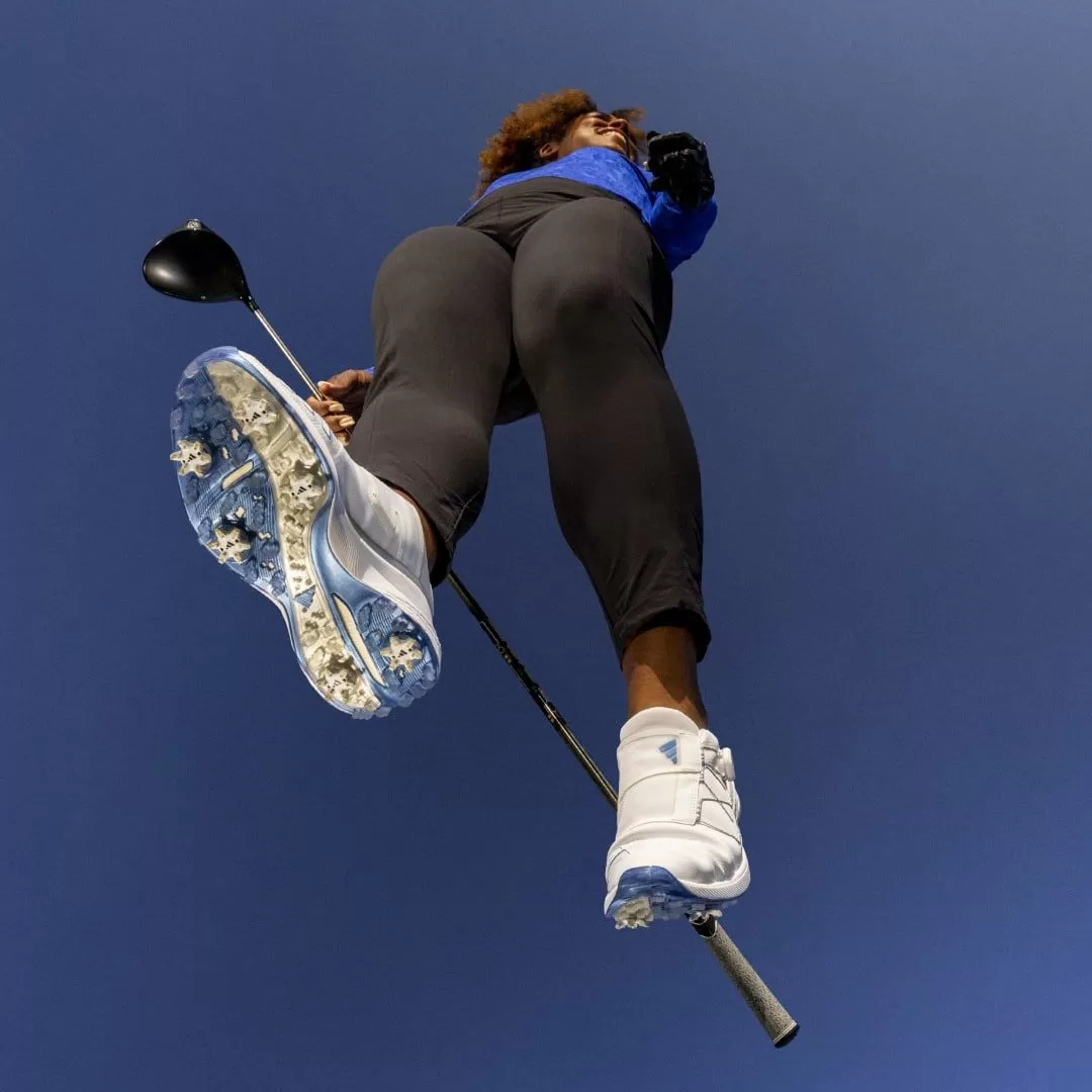Adidas Women's 2023 ZG23 BOA Golf Shoe - White/Blue Fusion 13 Adidas Women's 2023 ZG23 BOA Golf Shoe - White/Blue Fusion - Image 11