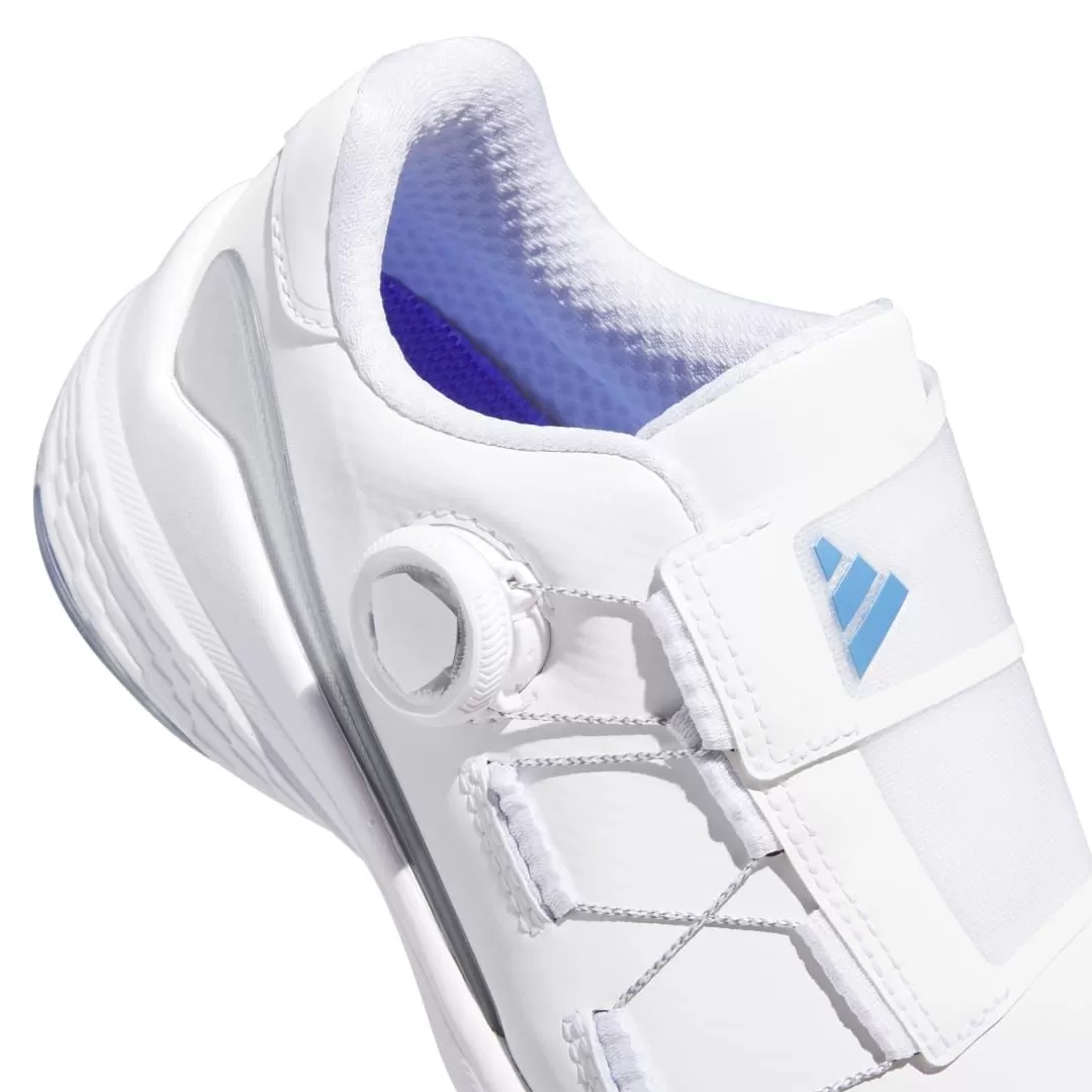 Adidas Women's 2023 ZG23 BOA Golf Shoe - White/Blue Fusion 9 Adidas Women's 2023 ZG23 BOA Golf Shoe - White/Blue Fusion - Image 7