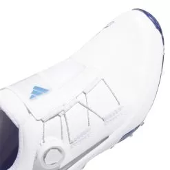 Adidas Women's 2023 ZG23 BOA Golf Shoe - White/Blue Fusion 21 Adidas Women's 2023 ZG23 BOA Golf Shoe - White/Blue Fusion -Golf Shop gz2171 9 footwear photography detail view 2 white
