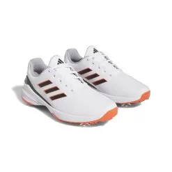 Adidas Men's 2023 ZG23 Golf Shoe - White/Semi Solar Red 14 Adidas Men's 2023 ZG23 Golf Shoe - White/Semi Solar Red -Golf Shop hp2223 6 footwear photography front lateral top view white