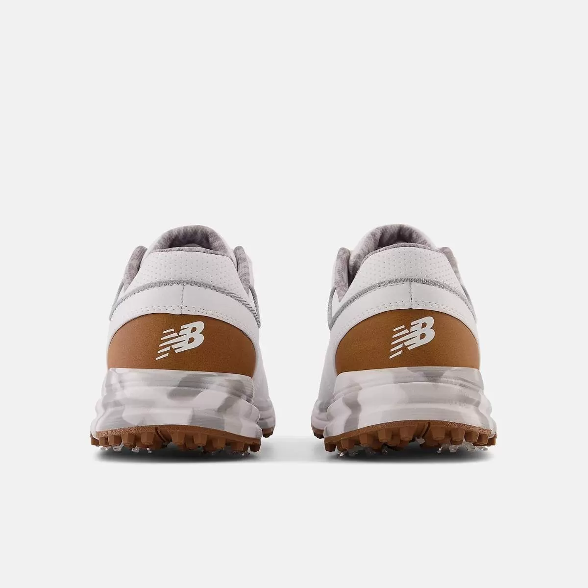 New Balance Men's Brighton Golf Shoe - White/Brown 8 New Balance Men's Brighton Golf Shoe - White/Brown - Image 6