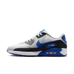 Nike Men's Air Max 90 G Golf Shoe - White/Royal -Golf Shop nik dx5999 141 air max 90 g4