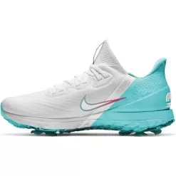 Nike Men's 2021 Air Zoom Infinity Tour White/Hot Punch Golf Shoe -Golf Shop nike mens 2021 air zoom infinity tour whitehot punch golf shoe 123294 c 2