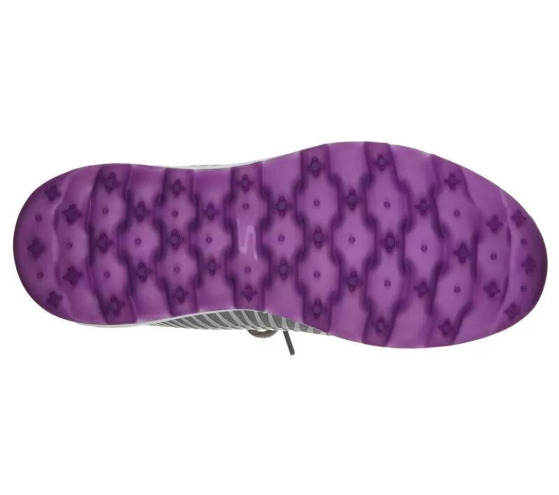 Skechers Women's Go Golf Max Swing Shoe - Grey/Purple 5 Skechers Women's Go Golf Max Swing Shoe - Grey/Purple - Image 3