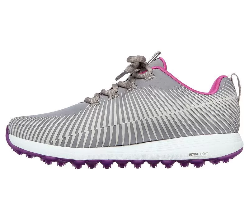 Skechers Women's Go Golf Max Swing Shoe - Grey/Purple 6 Skechers Women's Go Golf Max Swing Shoe - Grey/Purple - Image 4
