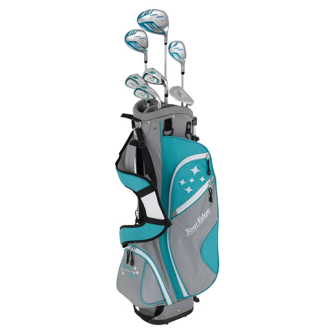 Tour Edge Women's Lady Edge 11 Piece Package Golf Set - Stand Bag 3 Tour Edge Women's Lady Edge 11 Piece Package Golf Set - Stand Bag
