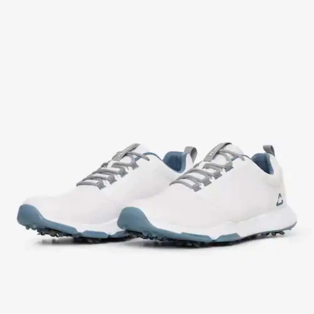 TravisMathew Men's The Ringer Spiked Golf Shoe - White/Sleet 7 TravisMathew Men's The Ringer Spiked Golf Shoe - White/Sleet - Image 5